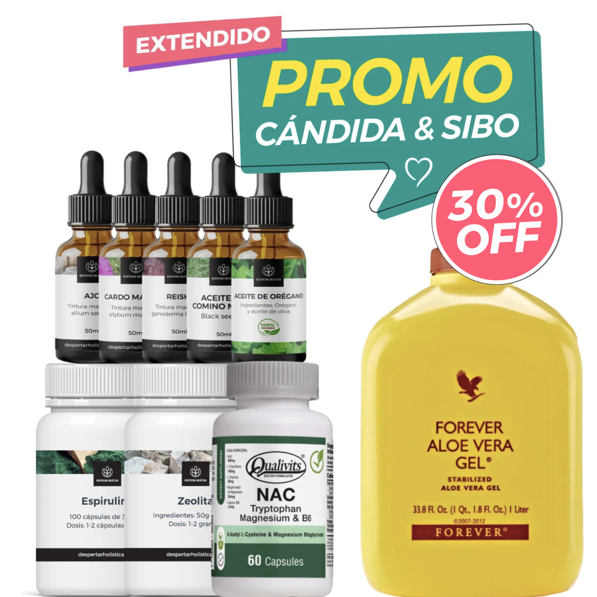 Combo Cándida y SIBO - Extendido