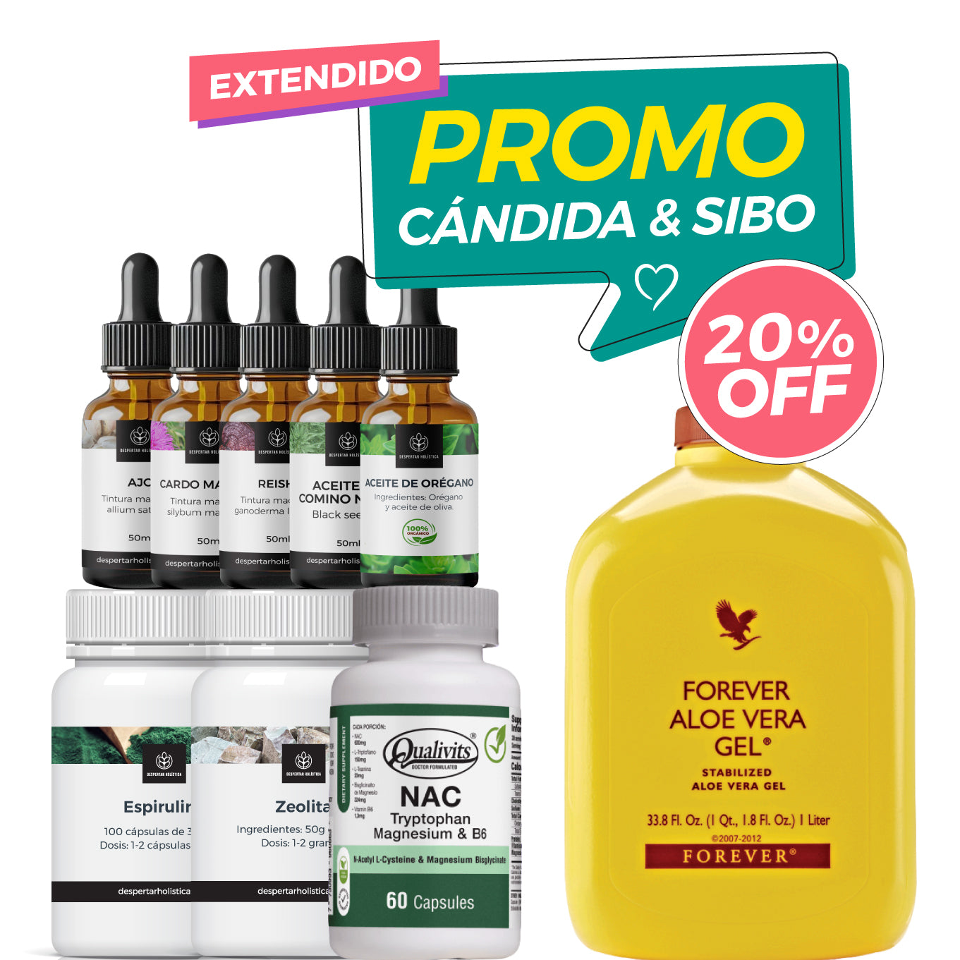 Combo Cándida y SIBO - Extendido