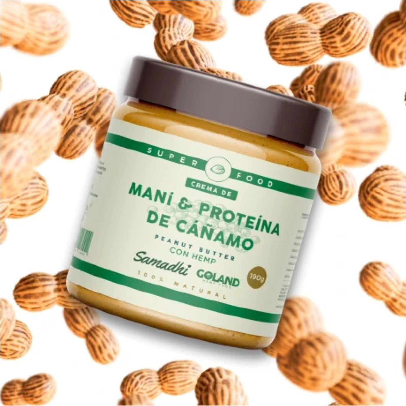 Mantequilla de Maní con Proteína de Cáñamo | 190 GR