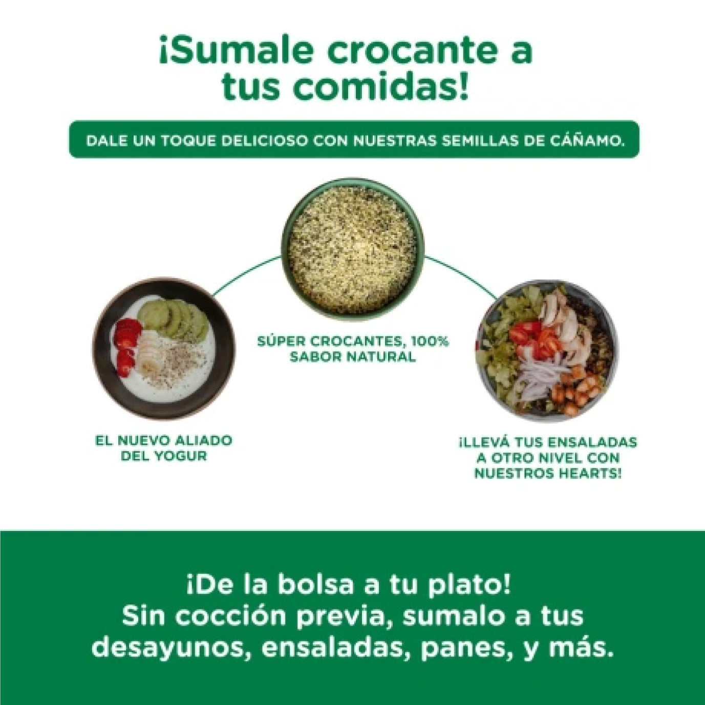 Semilla de Cáñamo Descascarada | 250 GR