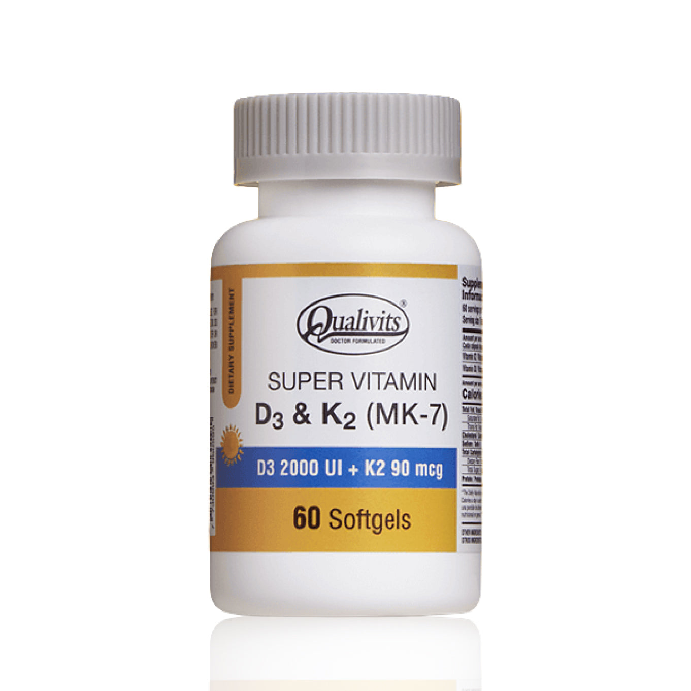 Vitamin D3 + K2 (MK‑7)